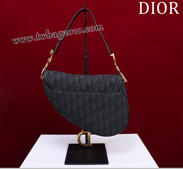 Dior专柜新款迪奥高仿原单长肩带大小号牛皮马鞍包手拎斜挎包 djfk1774